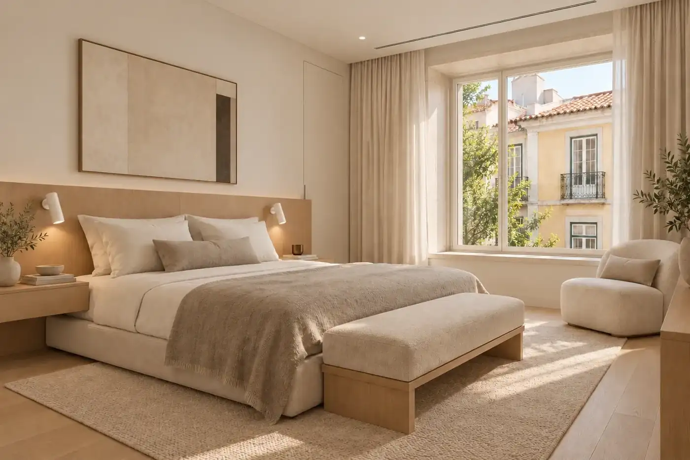 Primary suite — Casa Soglia conceptual visualization