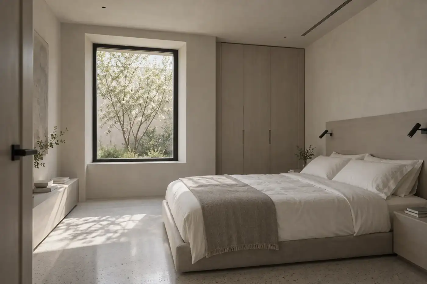 Guest bedroom 01 — CORTE LUCE conceptual visualization