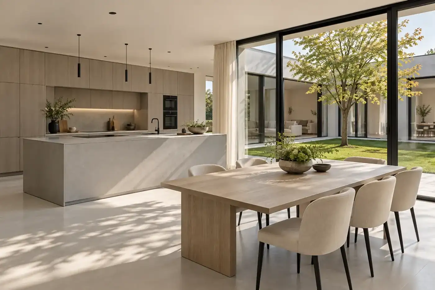 Kitchen and dining — MAISON SEREINE conceptual visualization