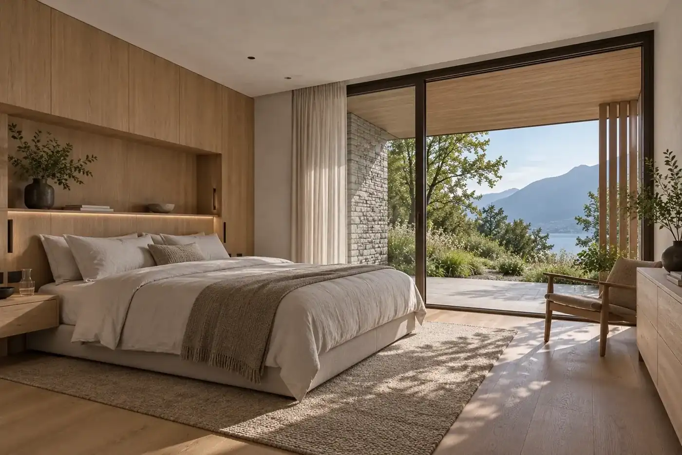 Primary bedroom — RIVE HAUTE conceptual visualization