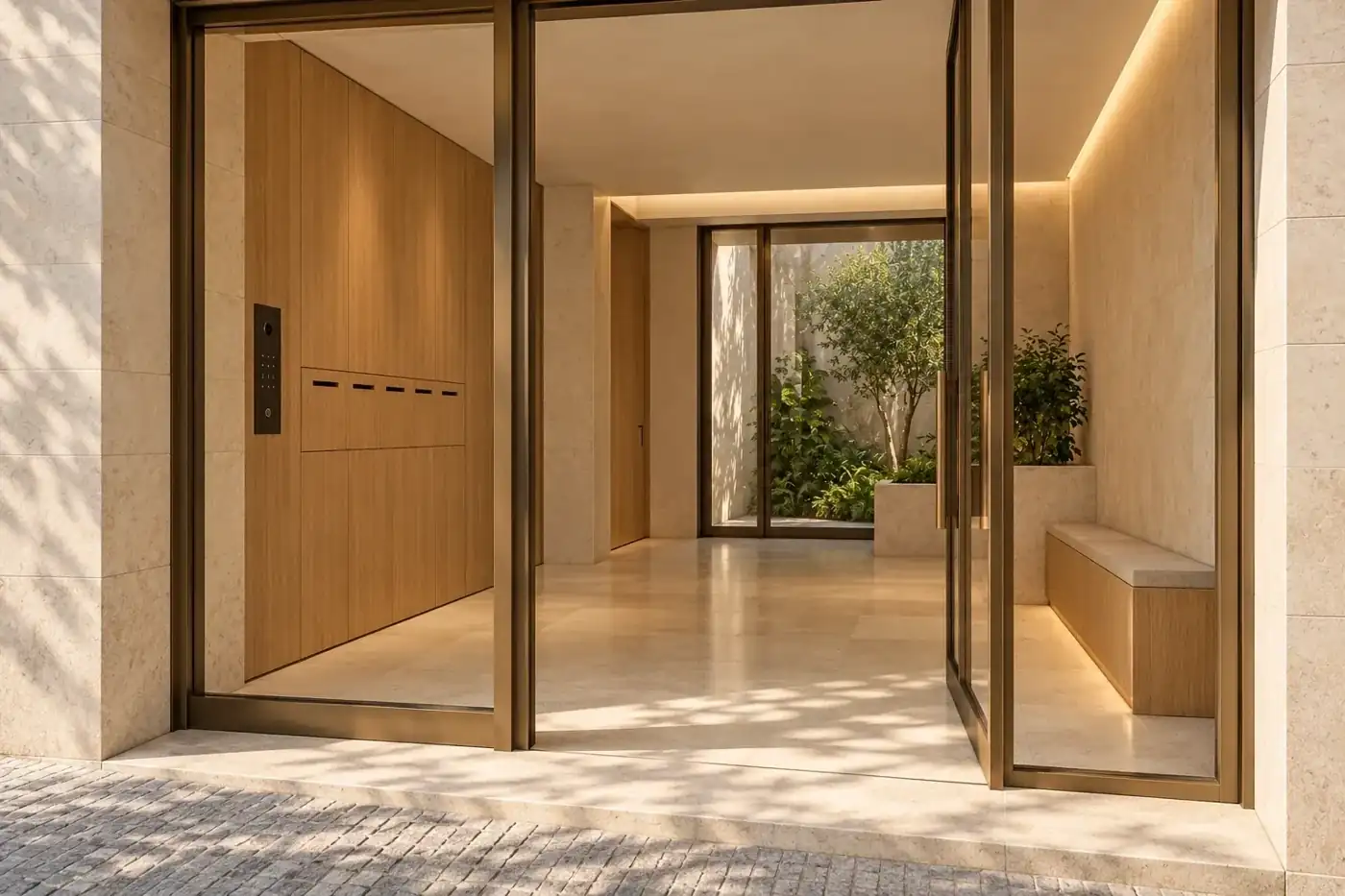 Shared entrance — RUA 07 conceptual visualization