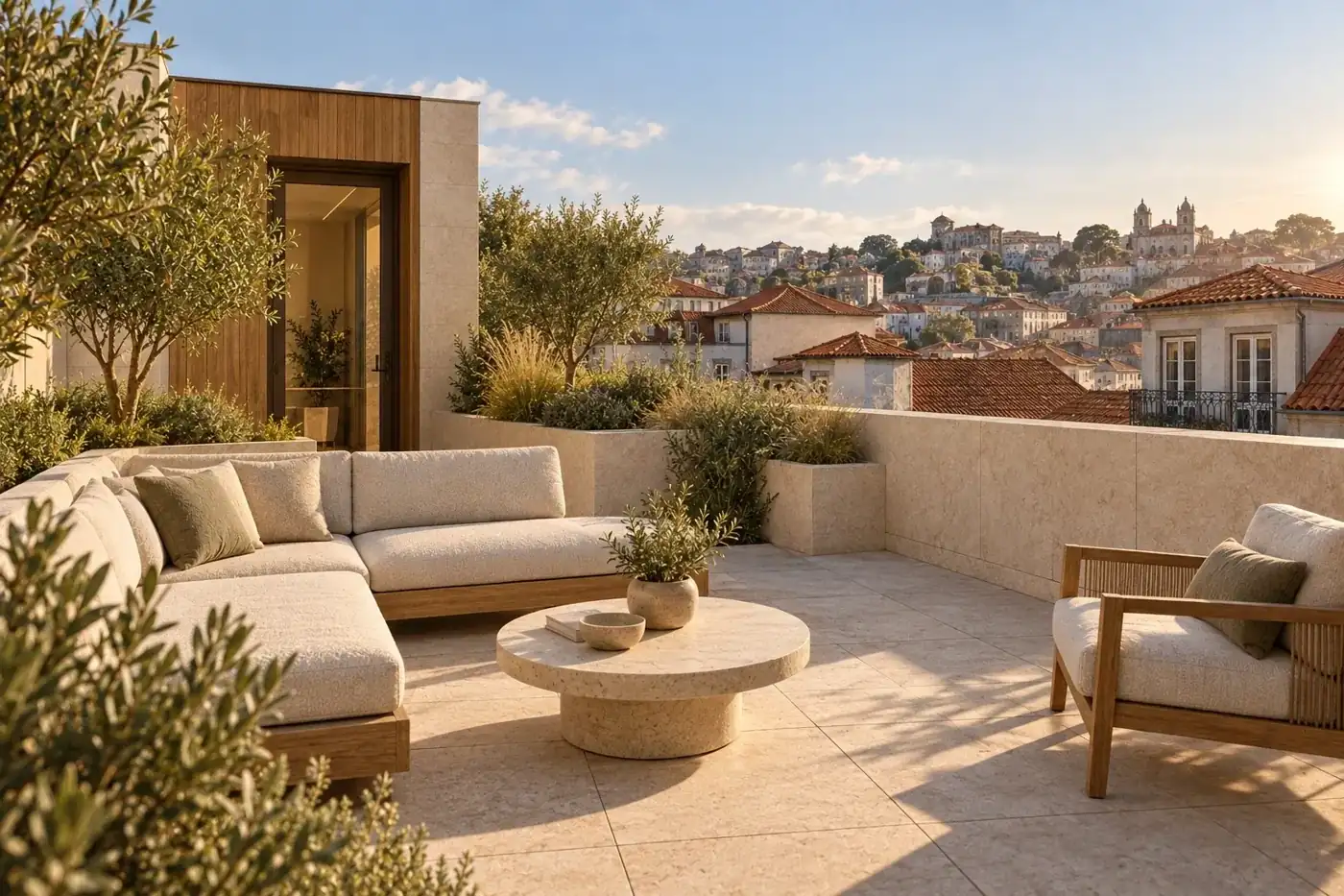 Set-back roof terrace — RUA 07 conceptual visualization
